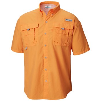 Columbia PFG Bahama II Short Sleeve, Camisa Naranjas Para Hombre | 607134-TMX